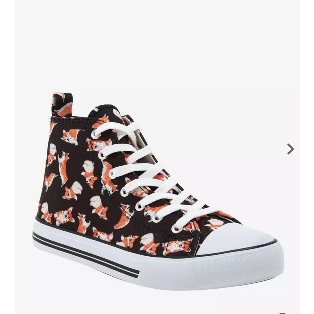 Hot Topic Corgi Butt Hi-Top Sneakers Size 9 🕶️
